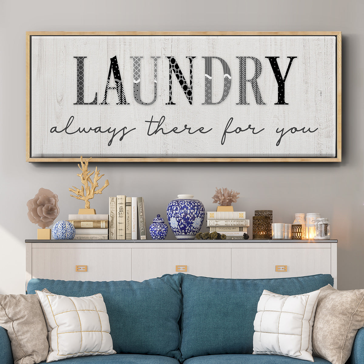 Always There - Floater Framed Canvas Print