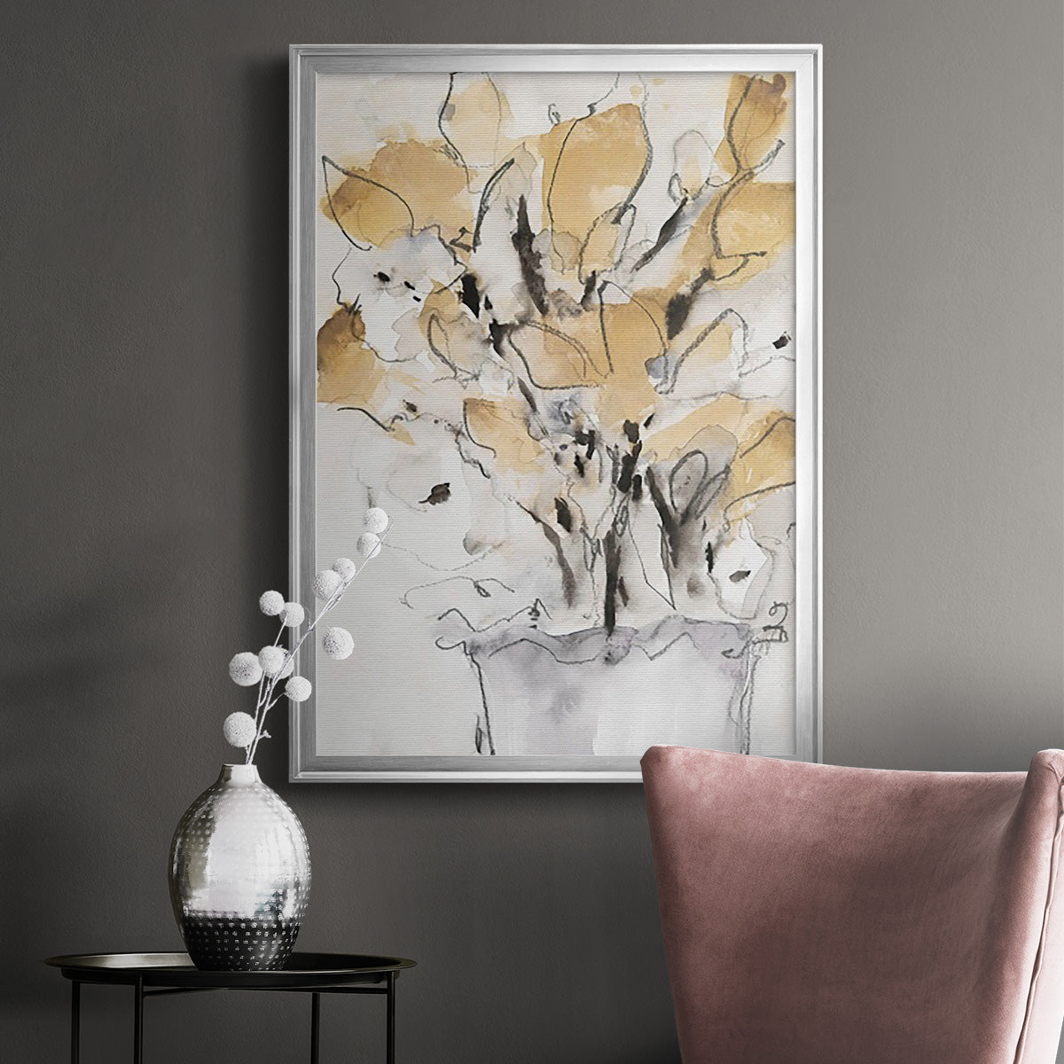 Seasonal Gatherings I - Modern Framed Canvas Print