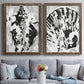 Ocean Inkblot I - Premium Framed Canvas 2 Piece Set - Ready to Hang