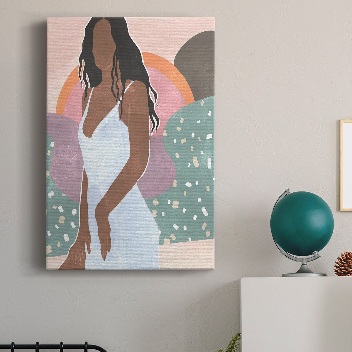 Curly Lady I Premium Gallery Wrapped Canvas - Ready to Hang