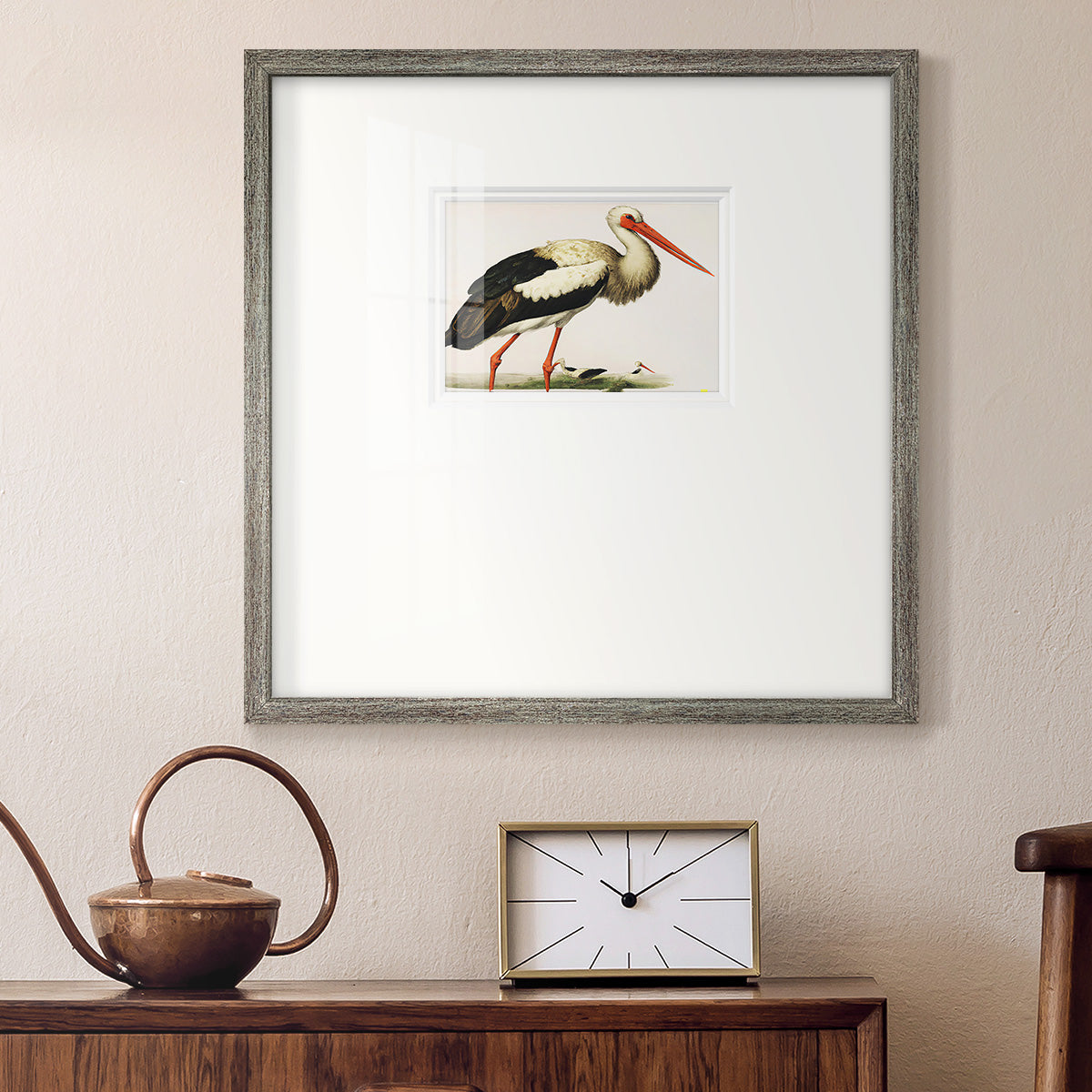 Odd Crane Premium Framed Print Double Matboard