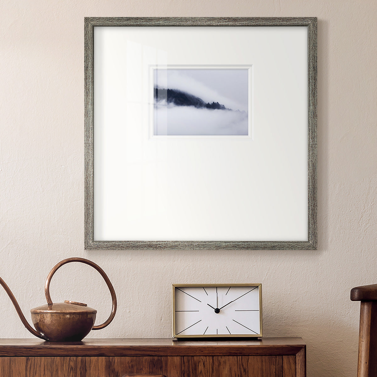 In the Clouds- Premium Framed Print Double Matboard