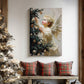 Candlelit Mistletoe Green - Canvas Art Print