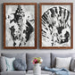 Ocean Inkblot I - Premium Framed Canvas 2 Piece Set - Ready to Hang