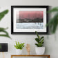 Sunset Snowfall II - Modern Framed Art Print