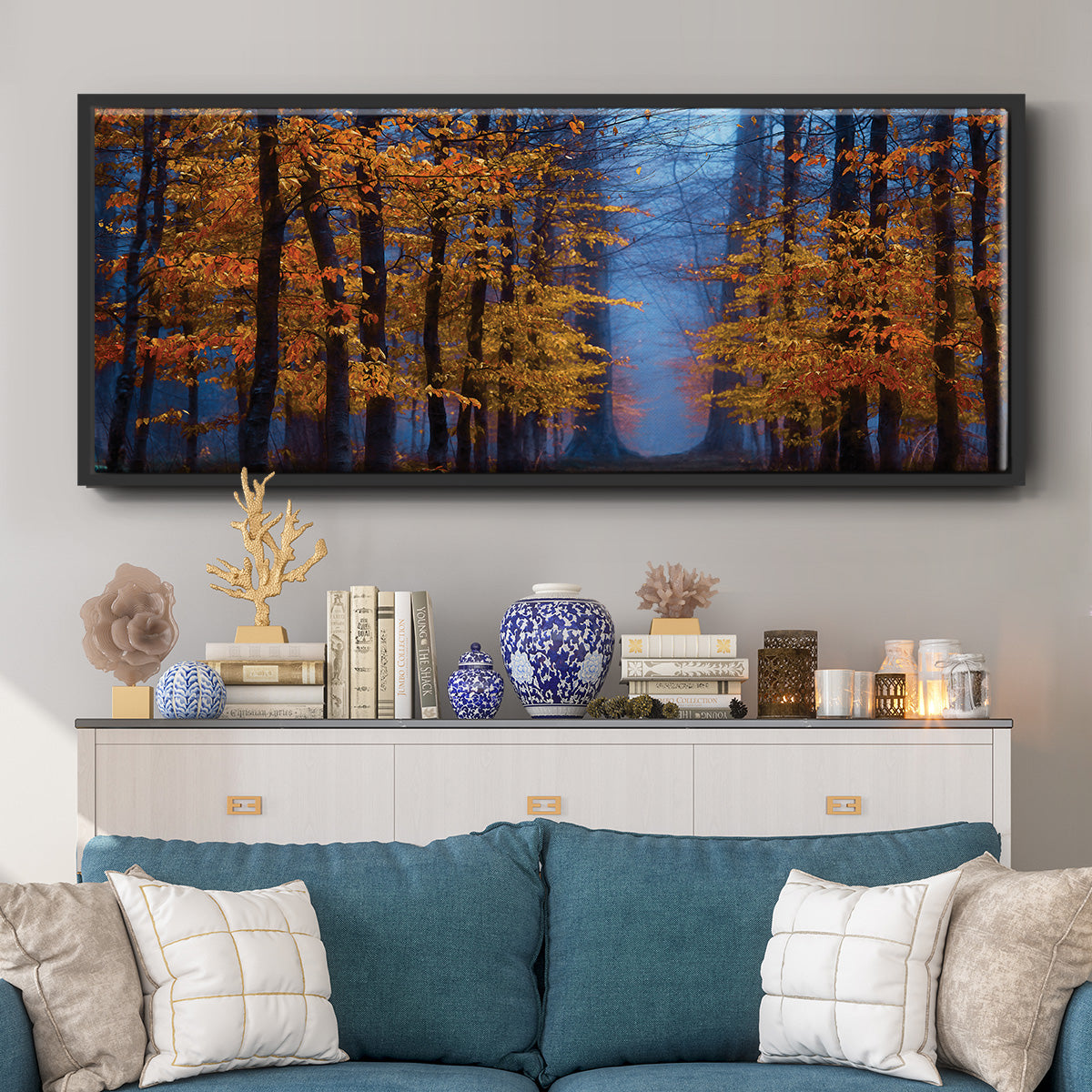 The Path of Midas - Floater Framed Canvas Print