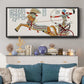 Egyptian Chariots I - Floater Framed Canvas Print