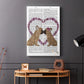 French Kiss and Flower Heart - Canvas Art Print