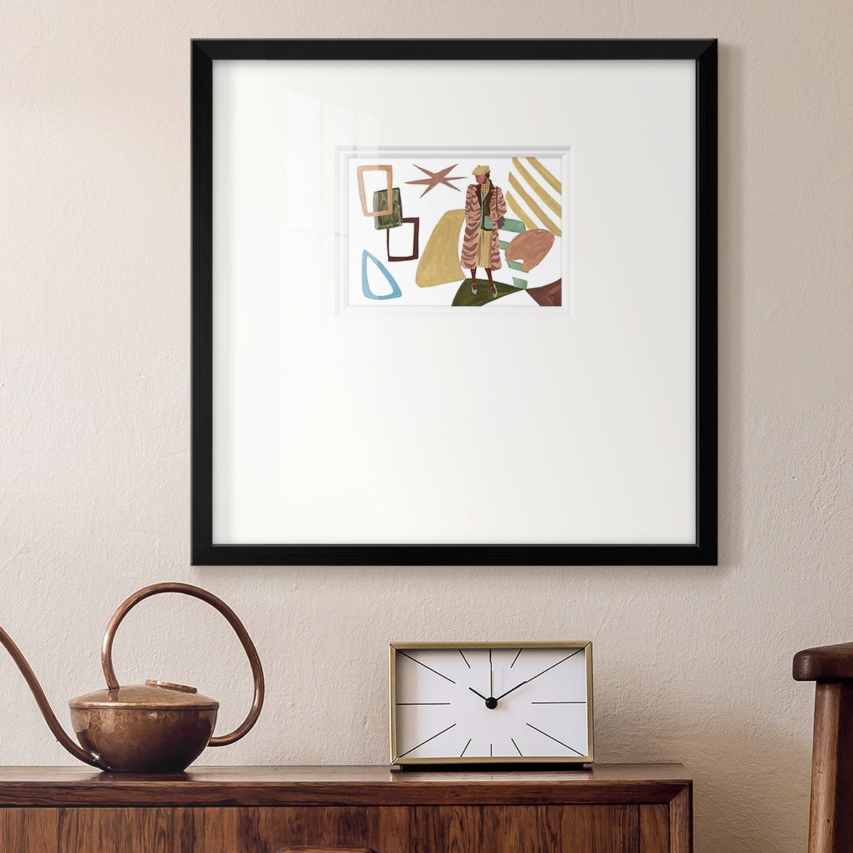 Vintage Vibes I Premium Framed Print Double Matboard