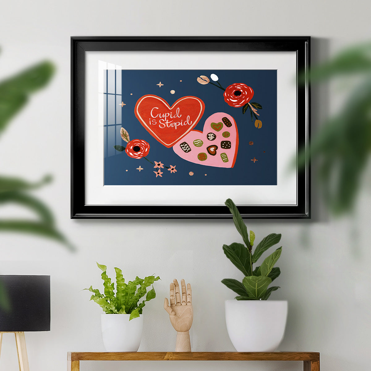 Happy Galentine II Premium Framed Print - Ready to Hang