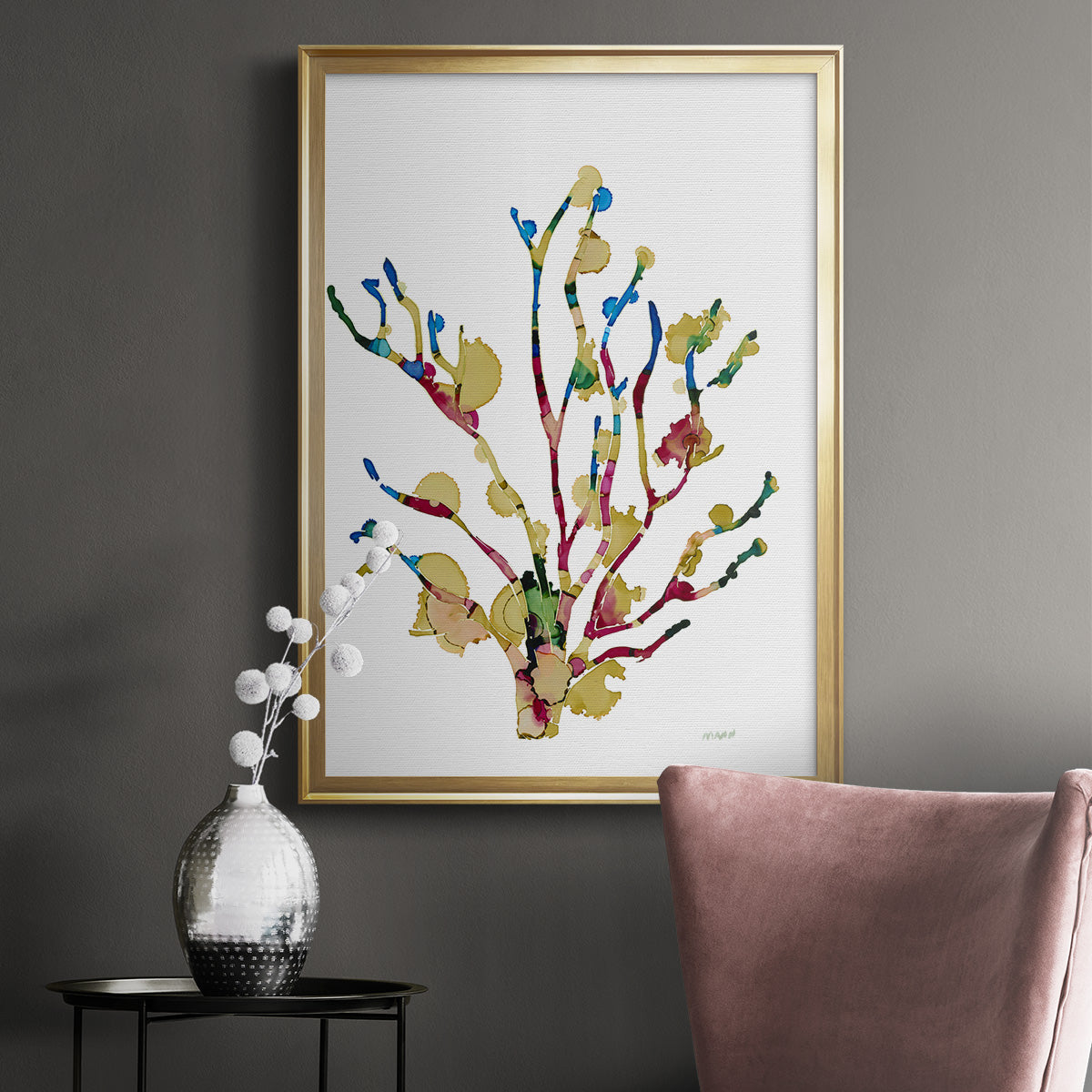 Sea Coral III - Modern Framed Canvas Print