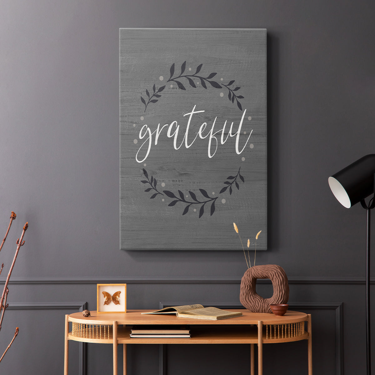 Grateful Wreath - Canvas Art Print