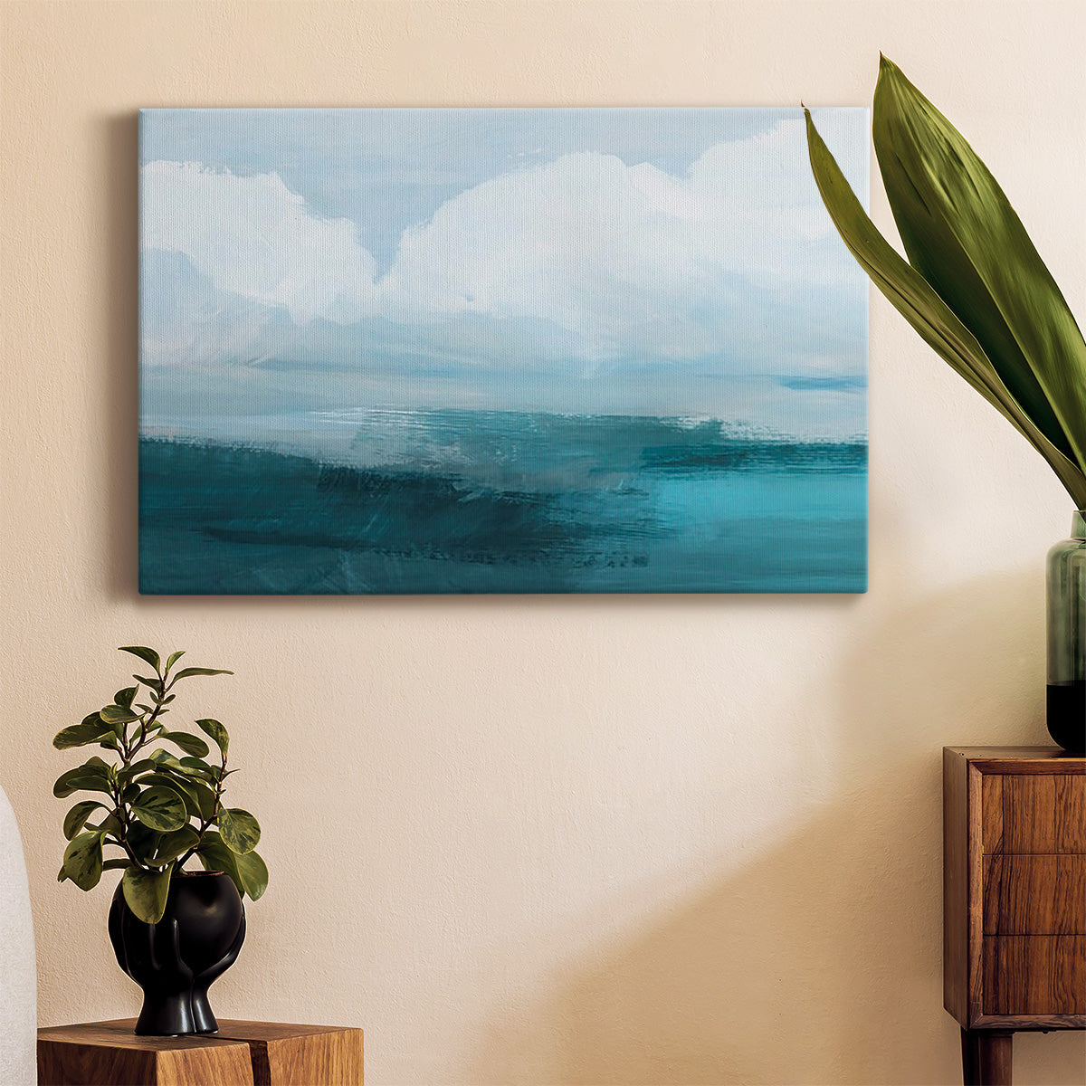 Azure Rising I Premium Gallery Wrapped Canvas - Ready to Hang