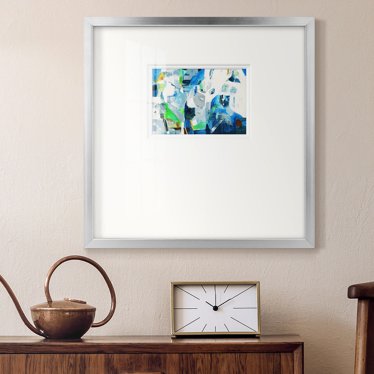 Down the Rapids- Premium Framed Print Double Matboard