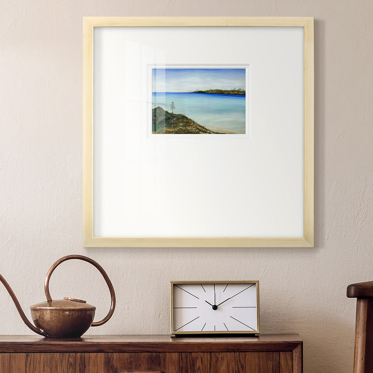 On a Clear Day Premium Framed Print Double Matboard