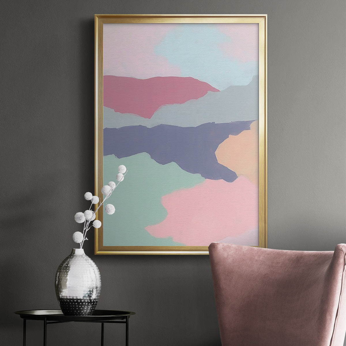 Desert Prism II - Modern Framed Canvas Print