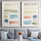 Watercolor Swatches I - Premium Framed Canvas 2 Piece Set - Ready to Hang