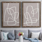 Linen Roundabout I - Premium Framed Canvas 2 Piece Set - Ready to Hang