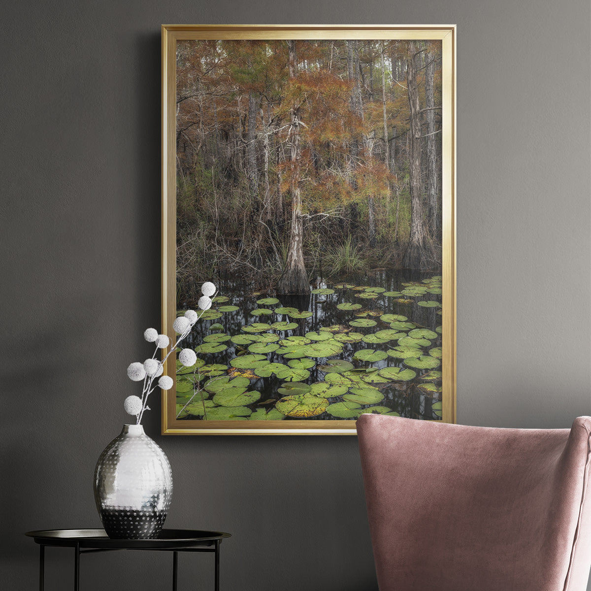 Black Water I - Modern Framed Canvas Print