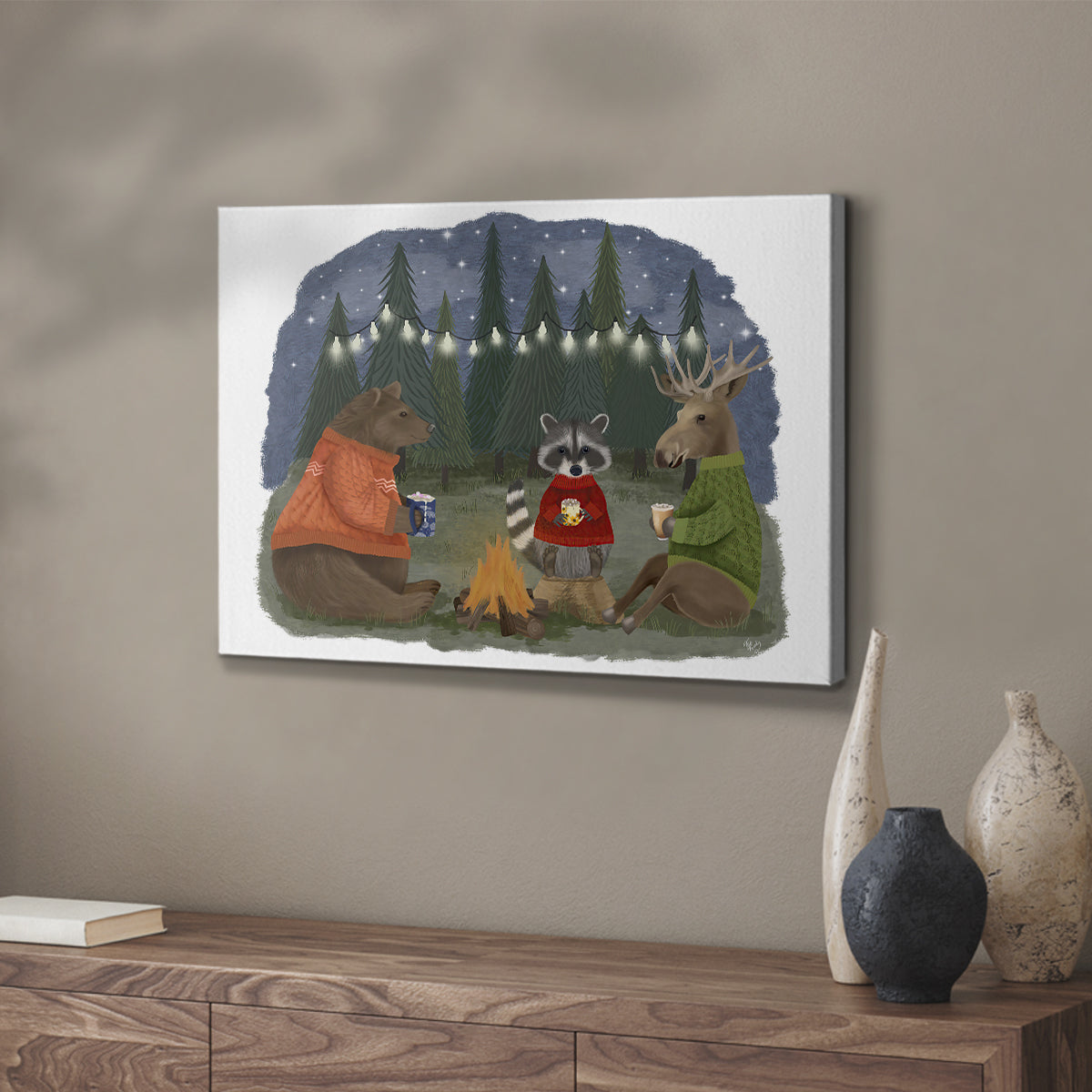 Campfire Hot Chocolate - Canvas Art Print