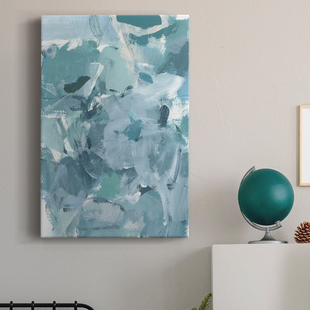 Soft Teal I Premium Gallery Wrapped Canvas - Ready to Hang