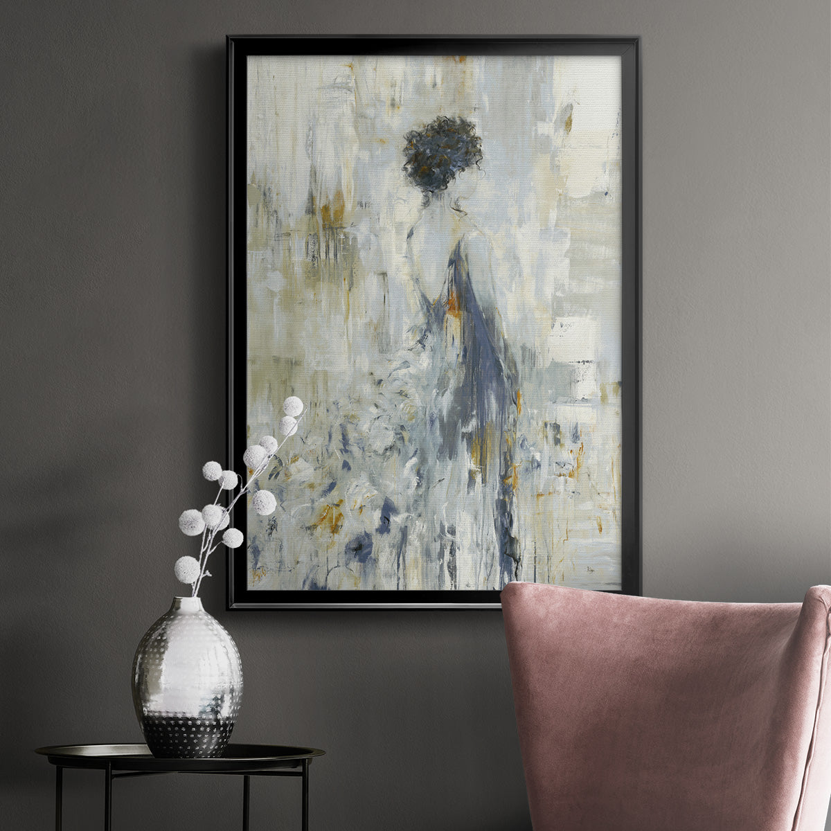 Fond Reflections - Modern Framed Canvas Print