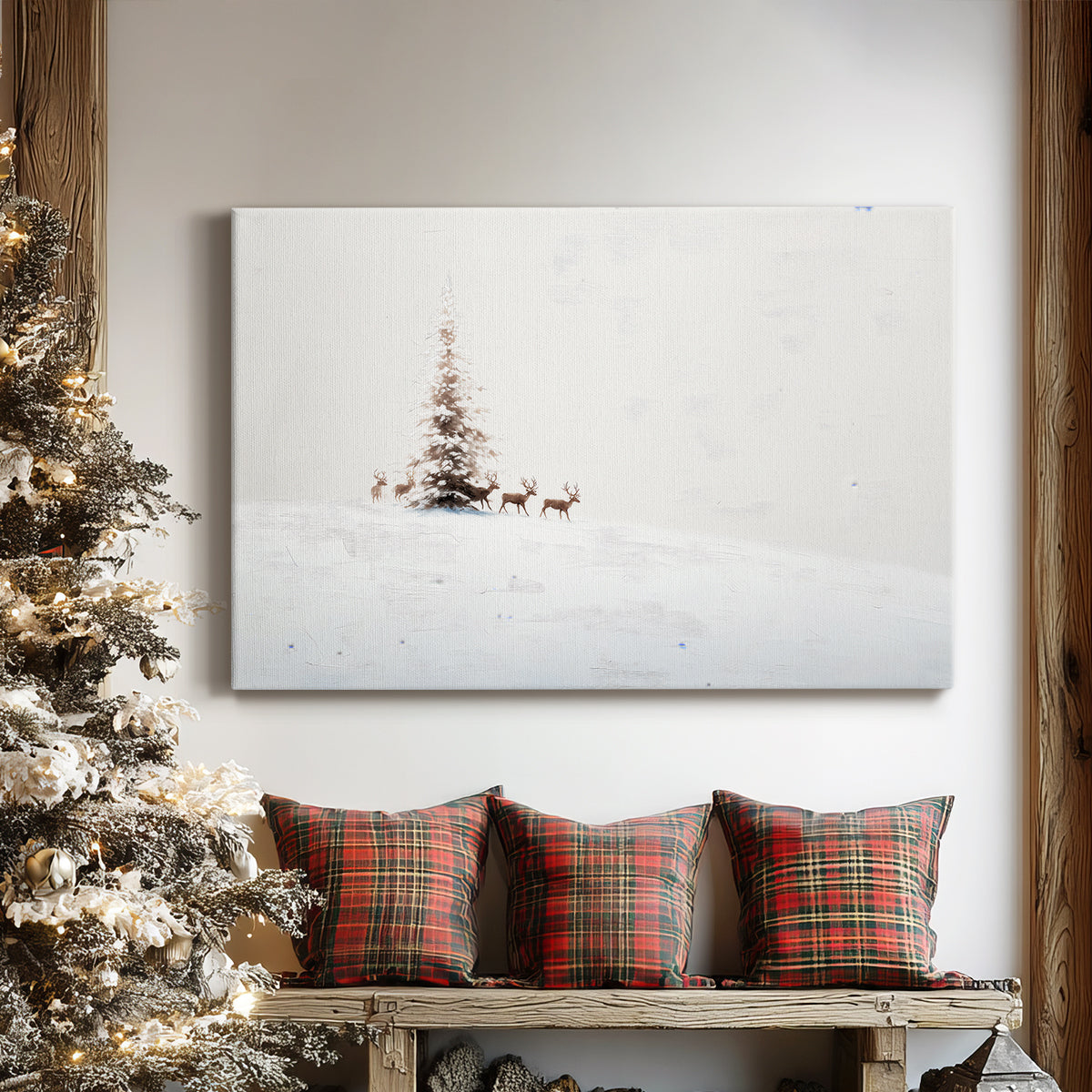 Frostlit Stillness - Canvas Art Print