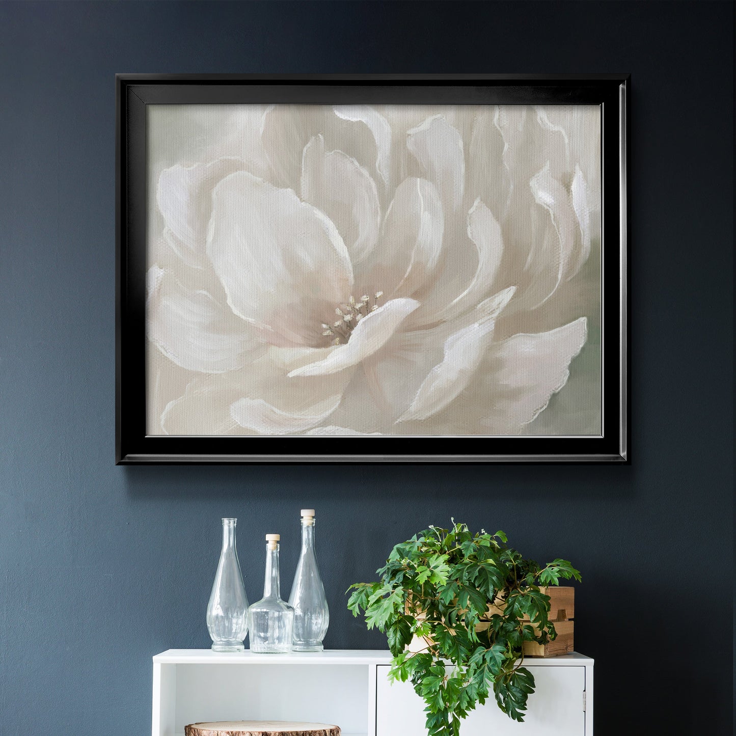 Peach Perfect - Modern Framed Canvas Print