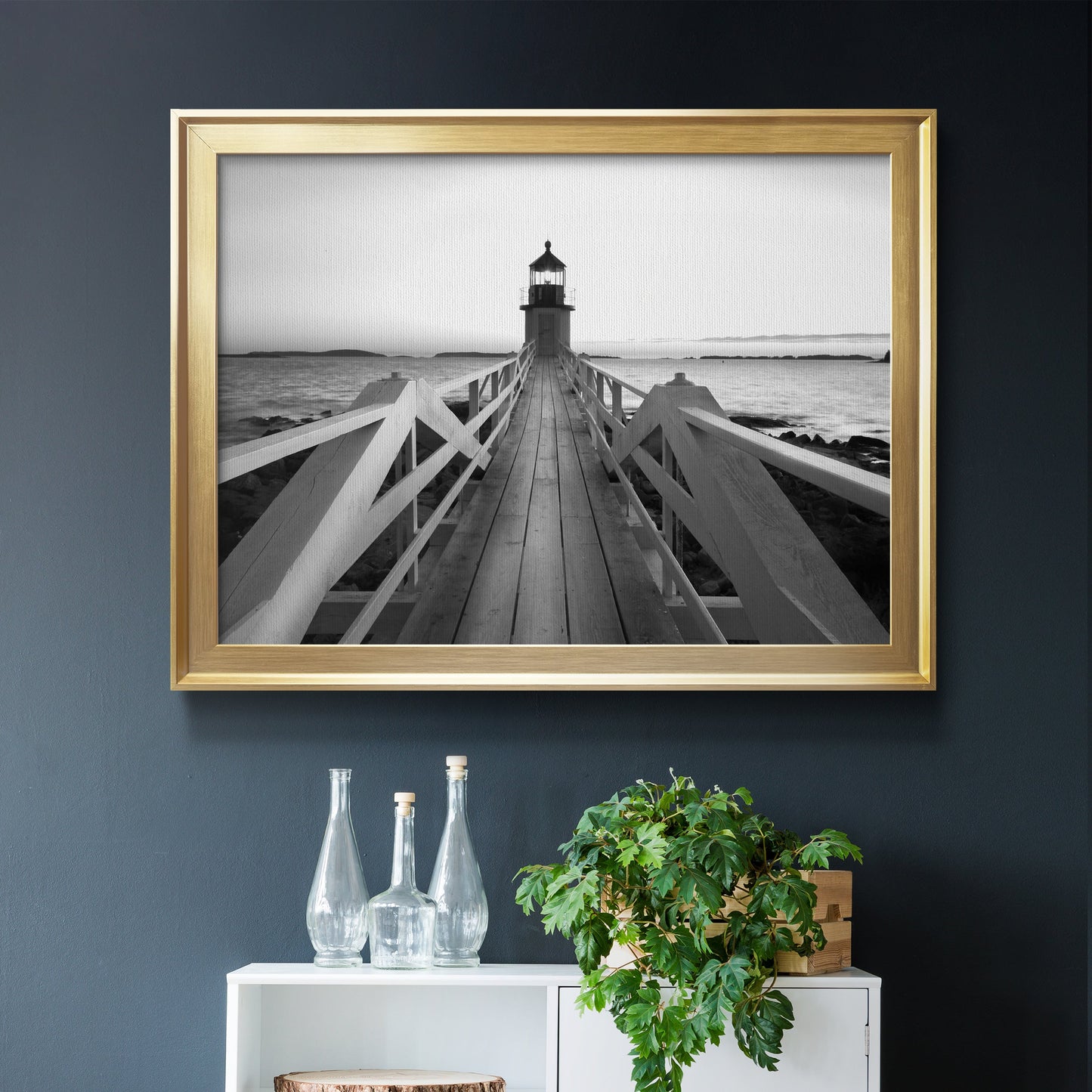 Marshall Point Lighthouse Premium Classic Framed Canvas - Ready to Hang