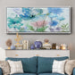 Mingled Blues - Floater Framed Canvas Print