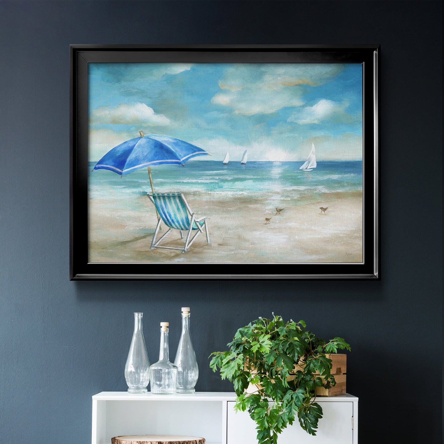 Serene Morning - Modern Framed Canvas Print