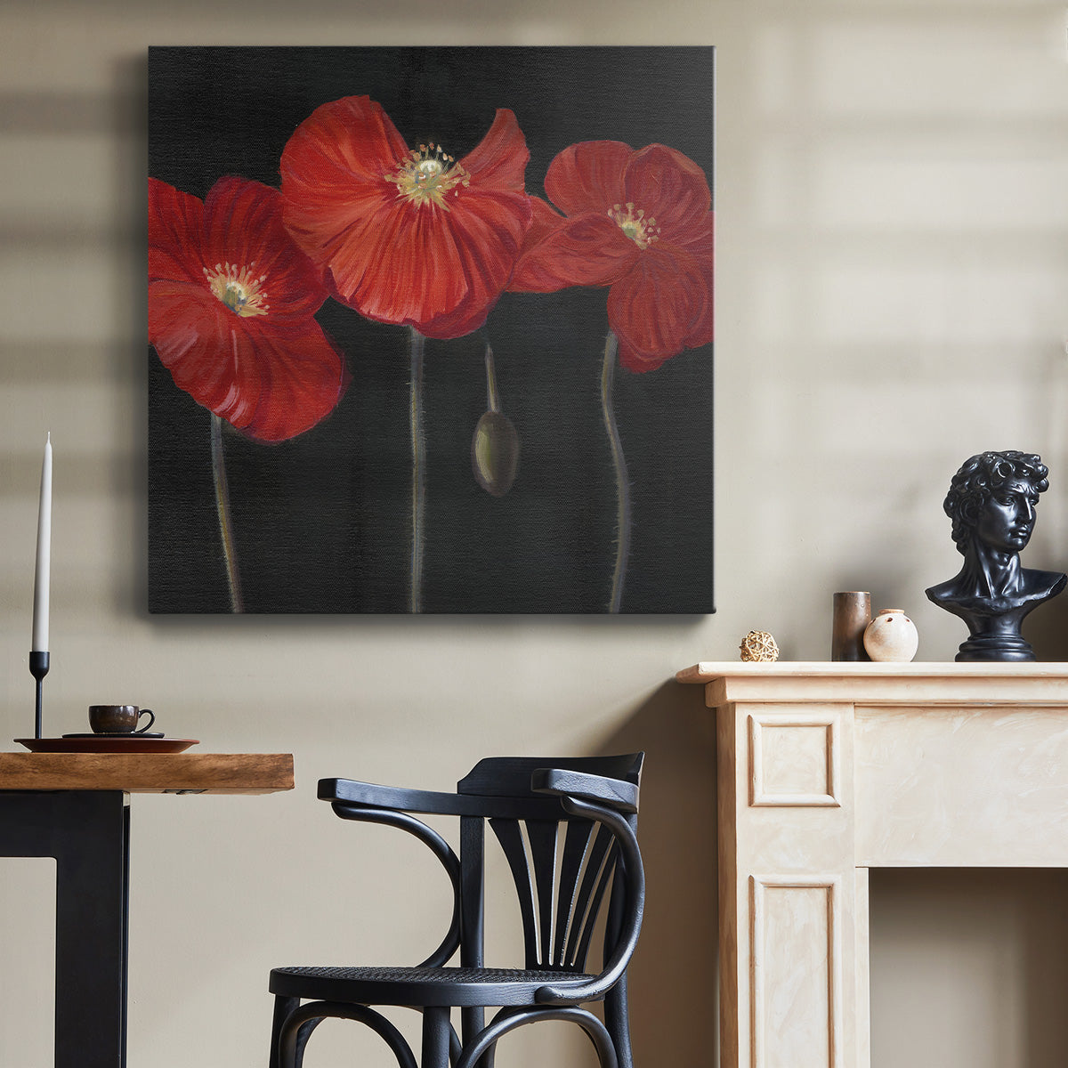 Poppy Trio I - Canvas Art Print
