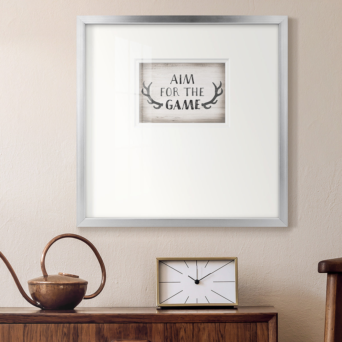 Aim Game Premium Framed Print Double Matboard