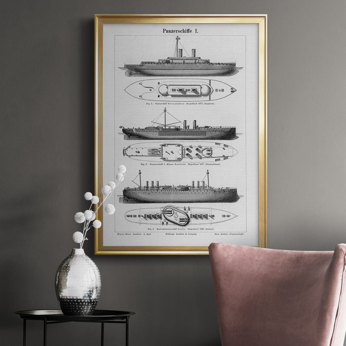Industrial Ship - Modern Framed Canvas Print