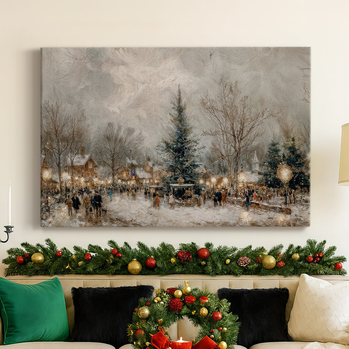 Sleigh of Honeyed Blessing - Canvas Art Print