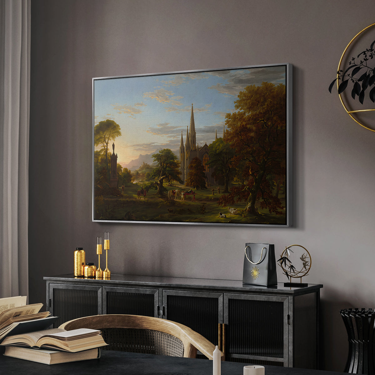 The Return, 1837 - Floater Framed Canvas Print