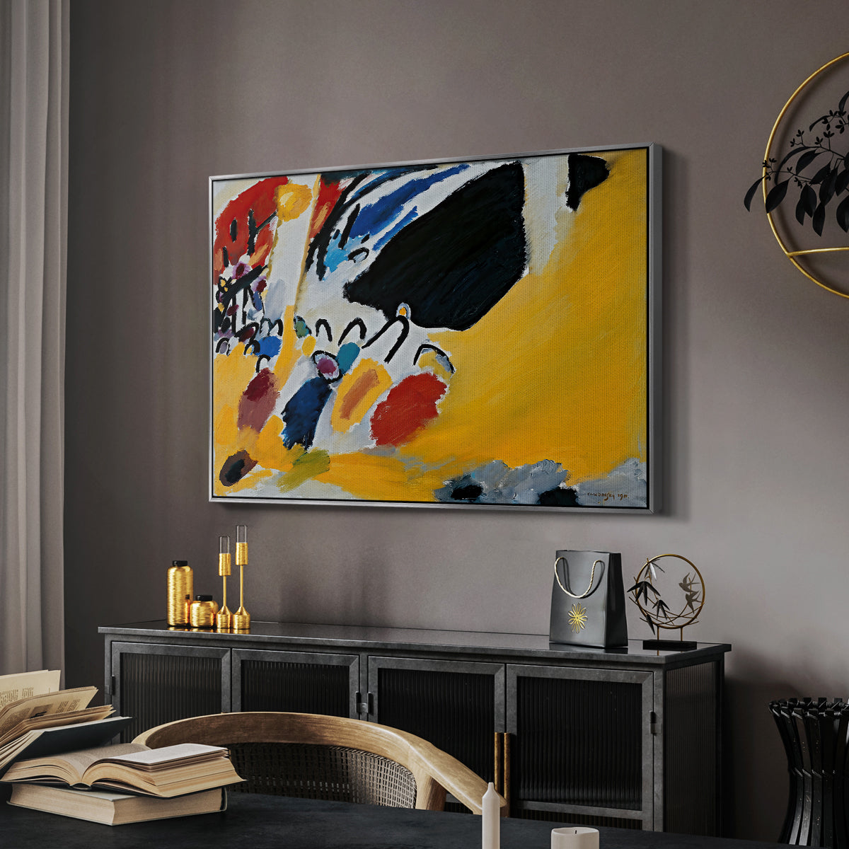 Impression III (Concert), 1911 - Floater Framed Canvas Print