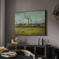 Factories at Clichy, 1887 - Floater Framed Canvas Print