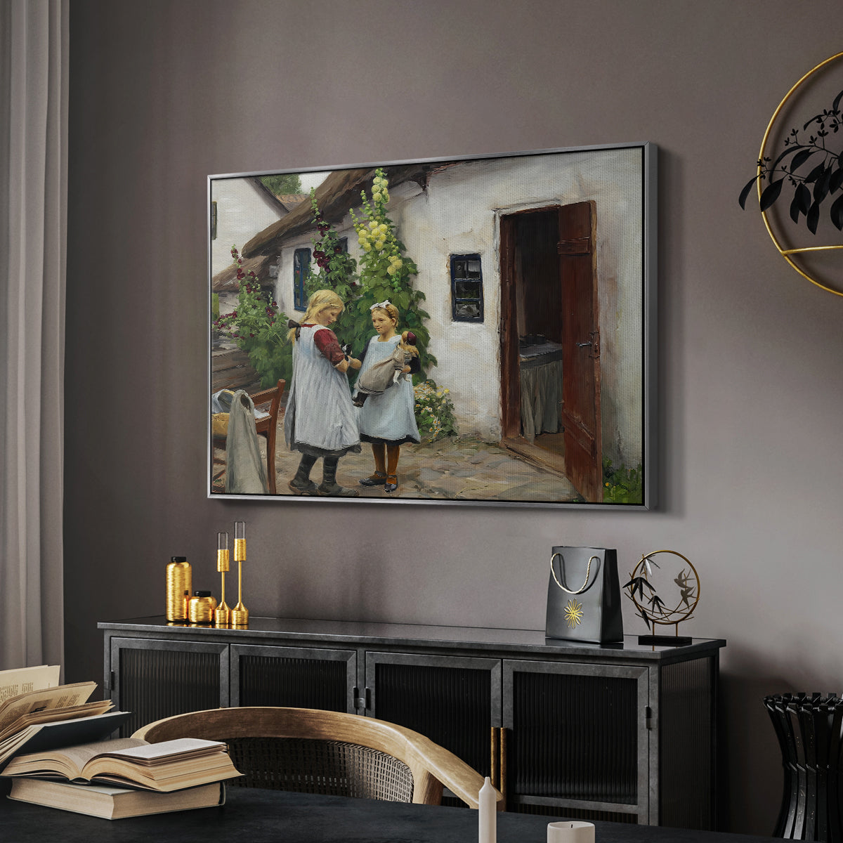 Have You Seen My Kitten?, 1914 - Floater Framed Canvas Print