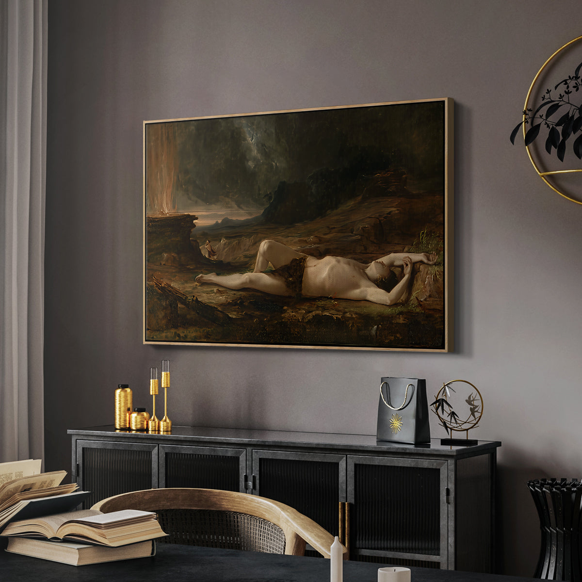 The Dead Abel, 1832 - Floater Framed Canvas Print
