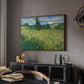 Green Wheat Field with Cypress, 1889 - Floater Framed Canvas Print