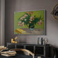 Vase with Oleanders and Books, 1888 - Floater Framed Canvas Print