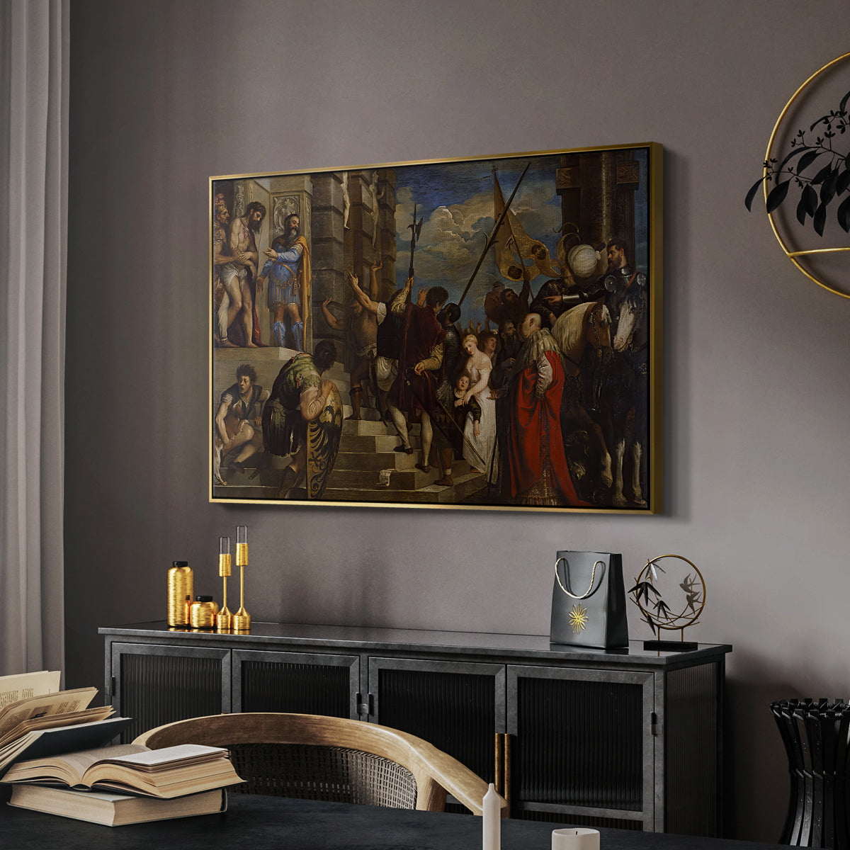 Ecce Homo, c. 1543 - Floater Framed Canvas Print