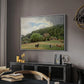 Farm with Grazing Cows (Bondegård med beitende kuer), 1892 - Floater Framed Canvas Print