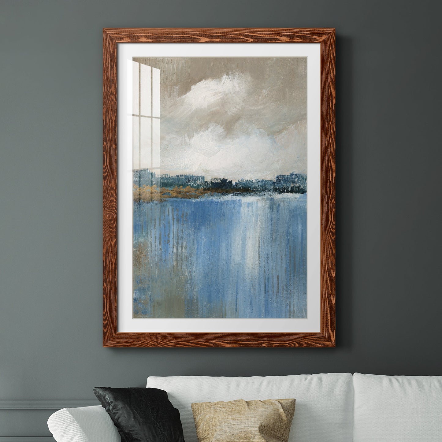 Wind and Water - Premium Framed Print - Distressed Barnwood Frame - Ready to Hang