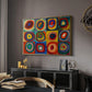 Color Study: Squares with Concentric Circles, 1913 - Floater Framed Canvas Print