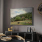 Farm with Grazing Cows (Bondegård med beitende kuer), 1892 - Floater Framed Canvas Print