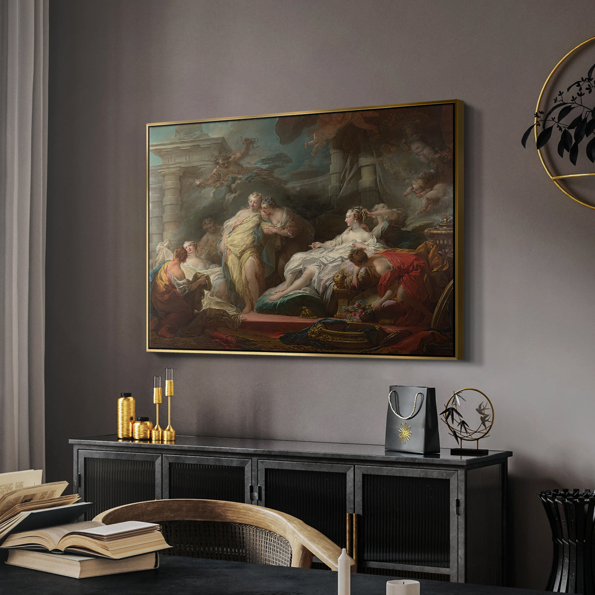 Psyche Showing Her Sisters Her Gifts from Cupid, 1753 - Floater Framed Canvas Print