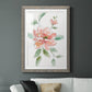 Peony Contour - Barnwood Framed Art Print