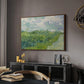 Green Wheat Field, Auvers, 1890 - Floater Framed Canvas Print